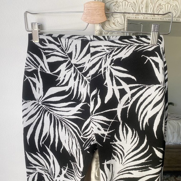 Zara Jacquard Tropical Printed Pull On Pants - Picture 4 of 7